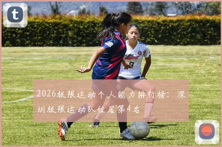 2026极限运动个人能力排行榜：深圳极限运动队位居第4名